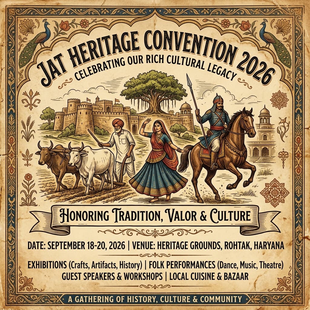 Jat Heritage Convention 2026 Poster